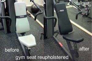 gym equipment upholstery