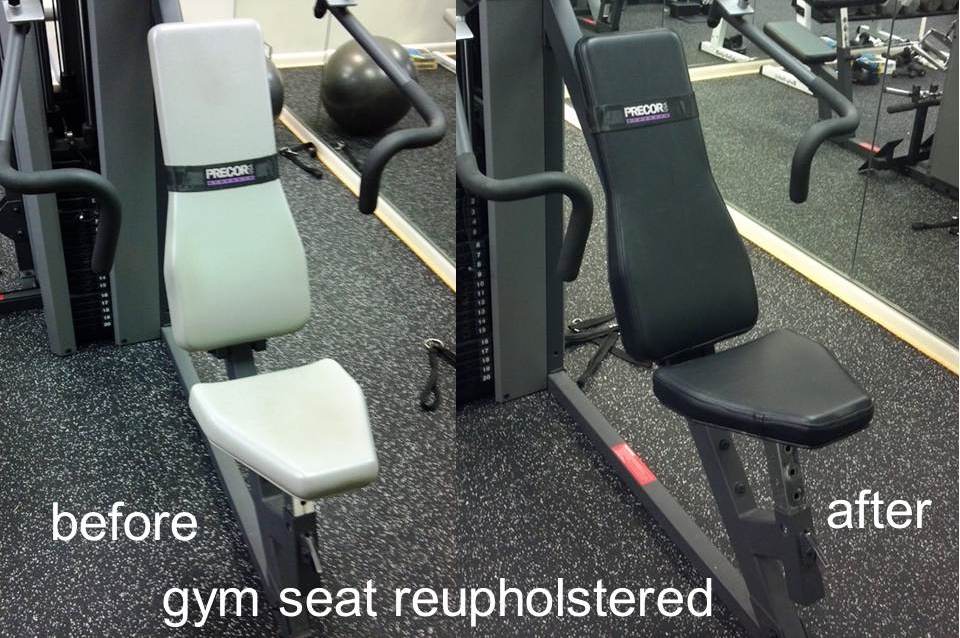 Gym equipment upholstery repair