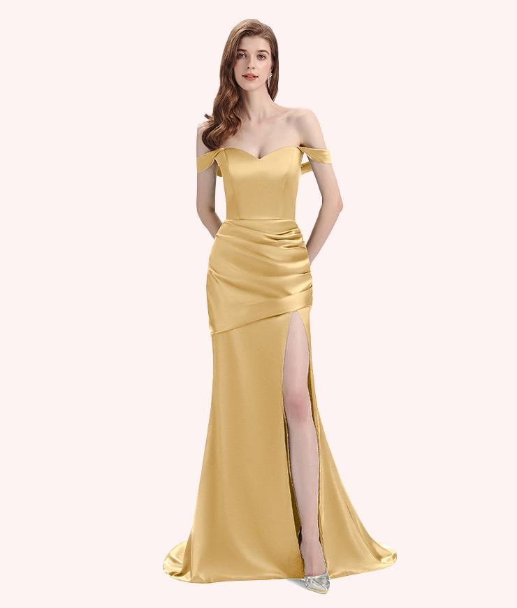 Looking for Gold Bridesmaid Dresses for Your Plus-Size Figure: 3 Things to Consider