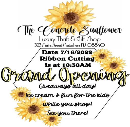 Announcing the Grand Opening of the Concrete Sunflower on 07/16/2022